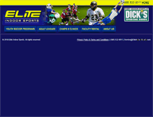 Tablet Screenshot of eliteindoorsports.com